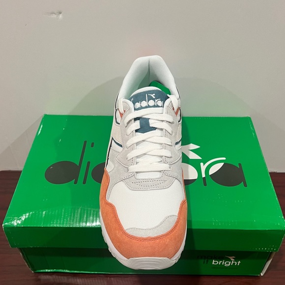 Diadora, N9002, 501.177735/C3134, Grey, White, Orange & Blue - Picture 4 of 13